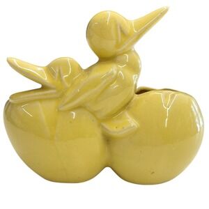 Mc Coy Duckling Egg Planter Unisex OS Yellow Good Vintage Ceramic Kitsch MCM